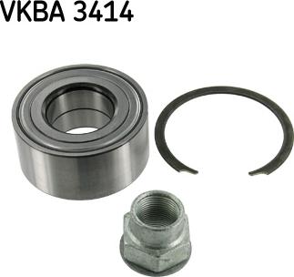 SKF VKBA 3414 - Комплект подшипника ступицы колеса autosila-amz.com