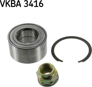 SKF VKBA 3416 - Комплект подшипника ступицы колеса autosila-amz.com