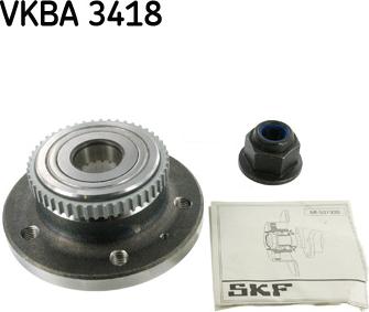 SKF VKBA 3418 - Комплект подшипника ступицы колеса autosila-amz.com