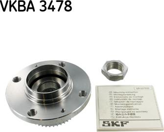 SKF VKBA 3478 - Ступица колеса, поворотный кулак autosila-amz.com