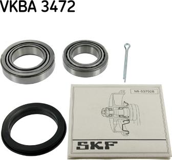 SKF VKBA 3472 - Комплект подшипника ступицы колеса autosila-amz.com