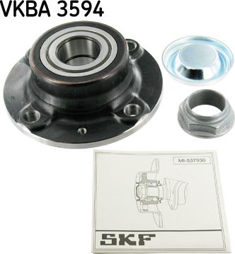 SKF VKBA 3594 - Комплект подшипника ступицы колеса autosila-amz.com