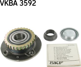 SKF VKBA 3592 - Комплект подшипника ступицы колеса autosila-amz.com