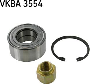 SKF VKBA 3554 - Комплект подшипника ступицы колеса autosila-amz.com
