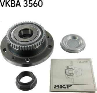 SKF VKBA 3560 - Комплект подшипника ступицы колеса autosila-amz.com
