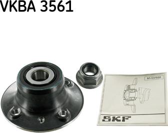 SKF VKBA 3561 - Комплект подшипника ступицы колеса autosila-amz.com
