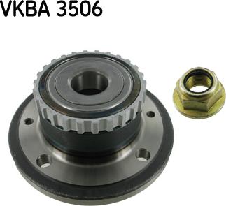 SKF VKBA 3506 - Комплект подшипника ступицы колеса autosila-amz.com