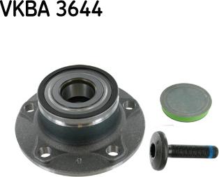 SKF VKBA 3644 - Комплект подшипника ступицы колеса autosila-amz.com