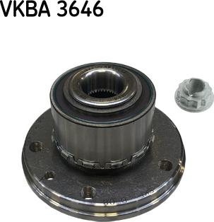 SKF VKBA 3646 - Комплект подшипника ступицы колеса autosila-amz.com