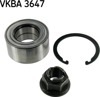 SKF VKBA 3647 - Комплект подшипника ступицы колеса autosila-amz.com