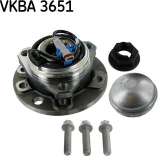SKF VKBA 3651 - Комплект подшипника ступицы колеса autosila-amz.com