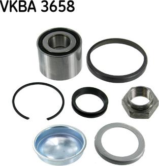 SKF VKBA 3658 - Комплект подшипника ступицы колеса autosila-amz.com