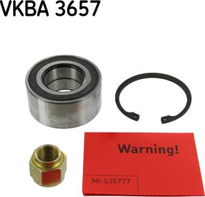 SKF VKBA 3657 - Комплект подшипника ступицы колеса autosila-amz.com