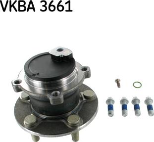 SKF VKBA 3661 - Комплект подшипника ступицы колеса autosila-amz.com