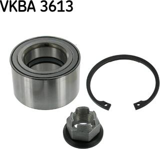 SKF VKBA 3613 - Комплект подшипника ступицы колеса autosila-amz.com