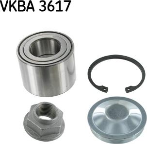 SKF VKBA 3617 - Комплект подшипника ступицы колеса autosila-amz.com