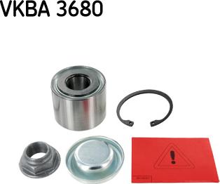 SKF VKBA 3680 - Комплект подшипника ступицы колеса autosila-amz.com