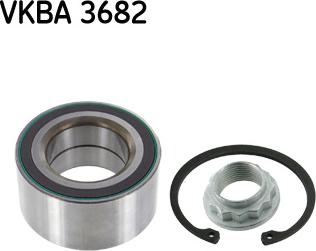 SKF VKBA 3682 - Комплект подшипника ступицы колеса autosila-amz.com