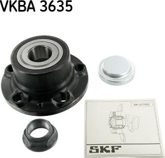 SKF VKBA 3635 - Комплект подшипника ступицы колеса autosila-amz.com