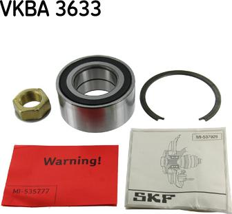 SKF VKBA 3633 - Комплект подшипника ступицы колеса autosila-amz.com