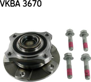 SKF VKBA 3670 - Комплект подшипника ступицы колеса autosila-amz.com