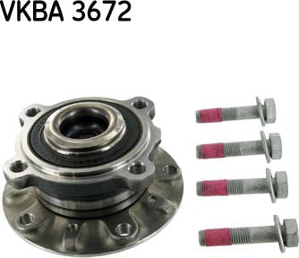 SKF VKBA 3672 - Комплект подшипника ступицы колеса autosila-amz.com