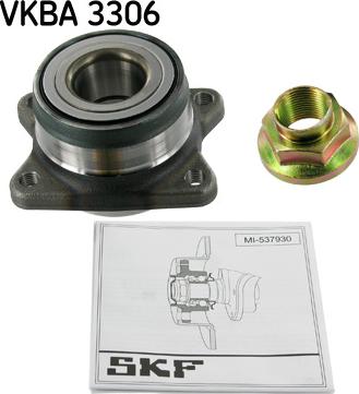 SKF VKBA 3306 - Ступица колеса, поворотный кулак autosila-amz.com