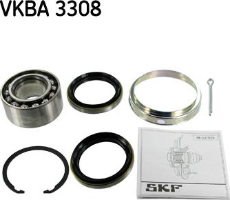 SKF VKBA 3308 - Комплект подшипника ступицы колеса autosila-amz.com