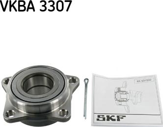 SKF VKBA 3307 - Комплект подшипника ступицы колеса autosila-amz.com