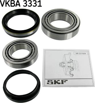 SKF VKBA 3331 - Комплект ступичных подшипников передн NISSAN NAVARA, NP300, PATROL GR IV, PATROL GR V 2.5D-4.8 09.88 autosila-amz.com