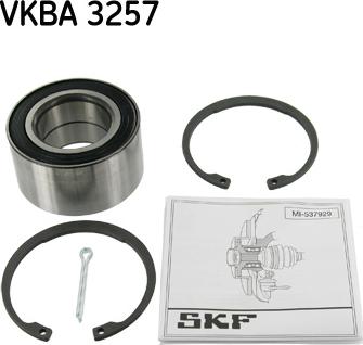 SKF VKBA 3257 - Комплект подшипника ступицы колеса autosila-amz.com