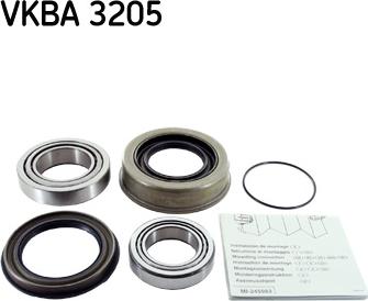 SKF VKBA 3205 - Комплект подшипника ступицы колеса autosila-amz.com