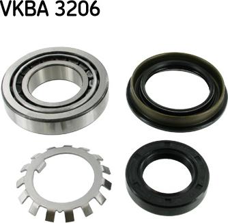 SKF VKBA 3206 - Комплект подшипника ступицы колеса autosila-amz.com