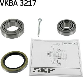 SKF VKBA 3217 - Комплект подшипника ступицы колеса autosila-amz.com