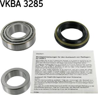 SKF VKBA 3285 - Комплект подшипника ступицы колеса autosila-amz.com