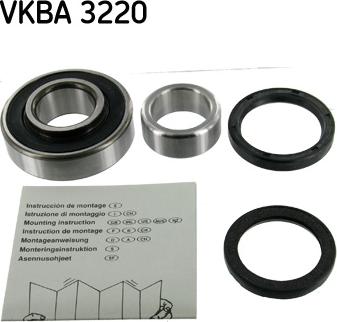 SKF VKBA 3220 - Комплект подшипника ступицы колеса autosila-amz.com