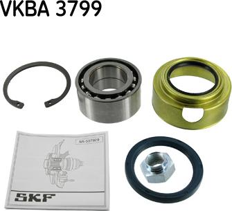 SKF VKBA 3799 - Комплект подшипника ступицы колеса autosila-amz.com
