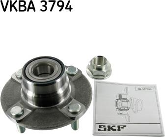 SKF VKBA 3794 - Комплект подшипника ступицы колеса autosila-amz.com