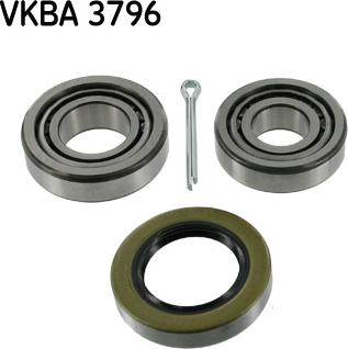 SKF VKBA 3796 - Комплект подшипника ступицы колеса autosila-amz.com