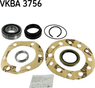 SKF VKBA 3756 - Комплект подшипника ступицы колеса autosila-amz.com