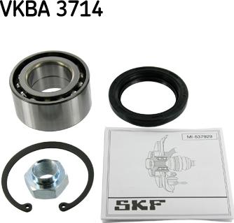 SKF VKBA 3714 - Комплект подшипника ступицы колеса autosila-amz.com