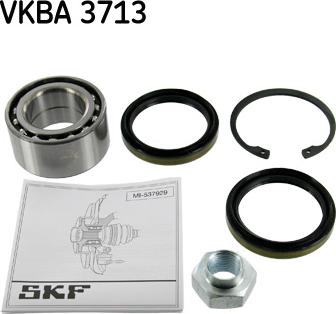 SKF VKBA 3713 - Комплект подшипника ступицы колеса autosila-amz.com