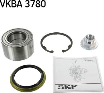 SKF VKBA 3780 - Комплект подшипника ступицы колеса autosila-amz.com