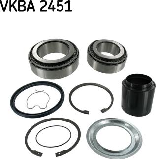 SKF VKBA 2451 - Комплект подшипника ступицы колеса autosila-amz.com