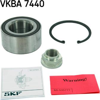 SKF VKBA 7440 - Комплект подшипника ступицы колеса autosila-amz.com