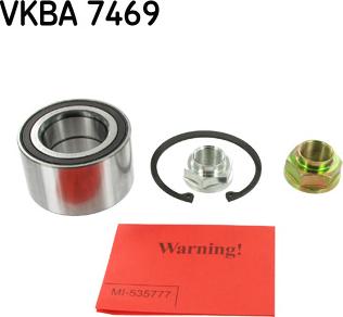 SKF VKBA 7469 - Комплект подшипника ступицы колеса autosila-amz.com