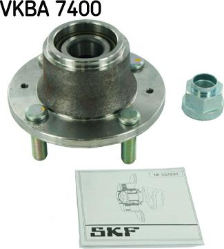 SKF VKBA 7400 - Комплект подшипника ступицы колеса autosila-amz.com