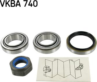 SKF VKBA 740 - Комплект подшипника ступицы колеса autosila-amz.com