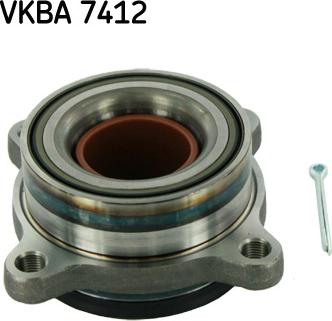 SKF VKBA 7412 - Комплект подшипника ступицы колеса autosila-amz.com