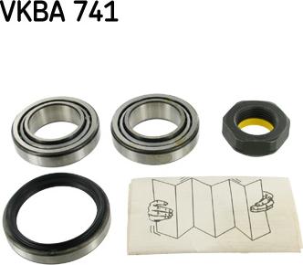 SKF VKBA 741 - Комплект подшипника ступицы колеса autosila-amz.com